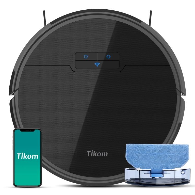 Tikom G8000 Pro: Robot Aspirador y Fregasuelos con 4500 Pa de Succión, WiFi y Carga Automática