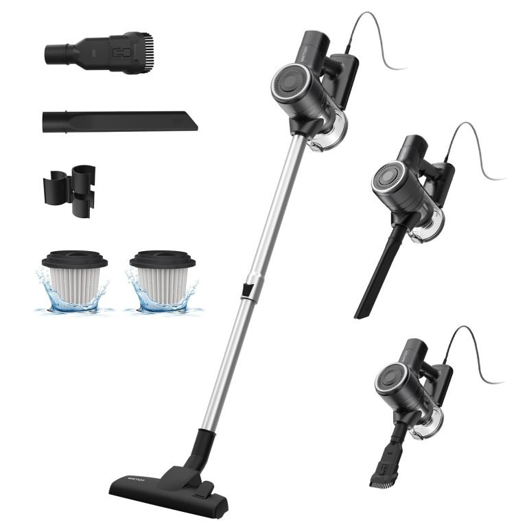 Vactidy C6: Aspiradora con Cable, Potente y Segura para Suelos Duros y Alfombras, Sin Bolsa y Anti-Quemaduras