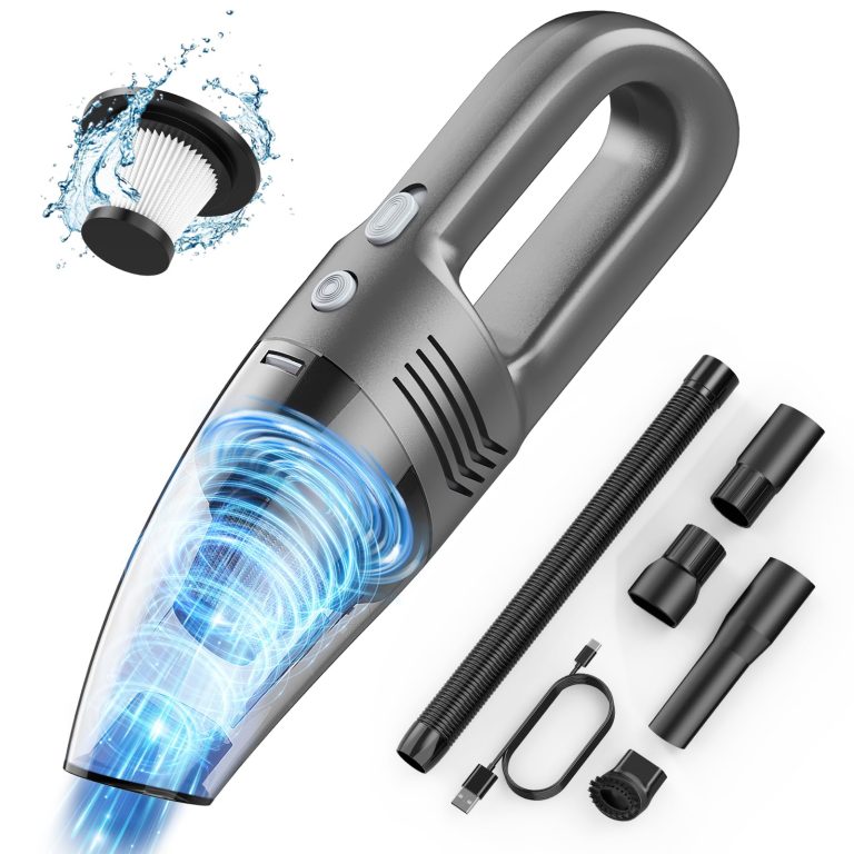 Aspirador de Mano Totally Kitchen: Potente, Recargable y sin Cable, Ideal para Mascotas y Coche