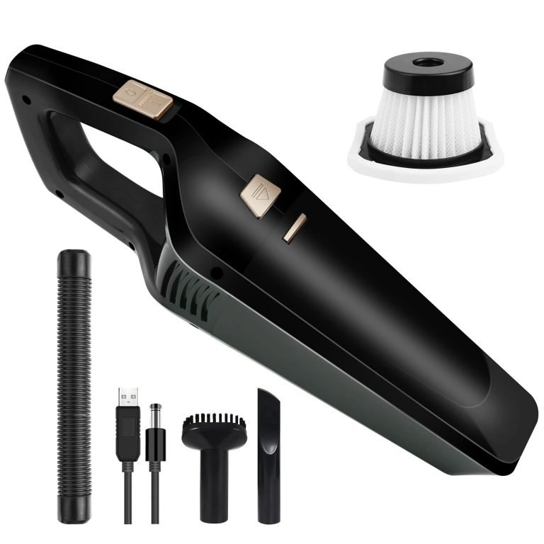 Aspiradora de Mano URAQT: Potente, Sin Cable y Carga Rápida USB. Ideal para Oficina, Hogar y Coche.