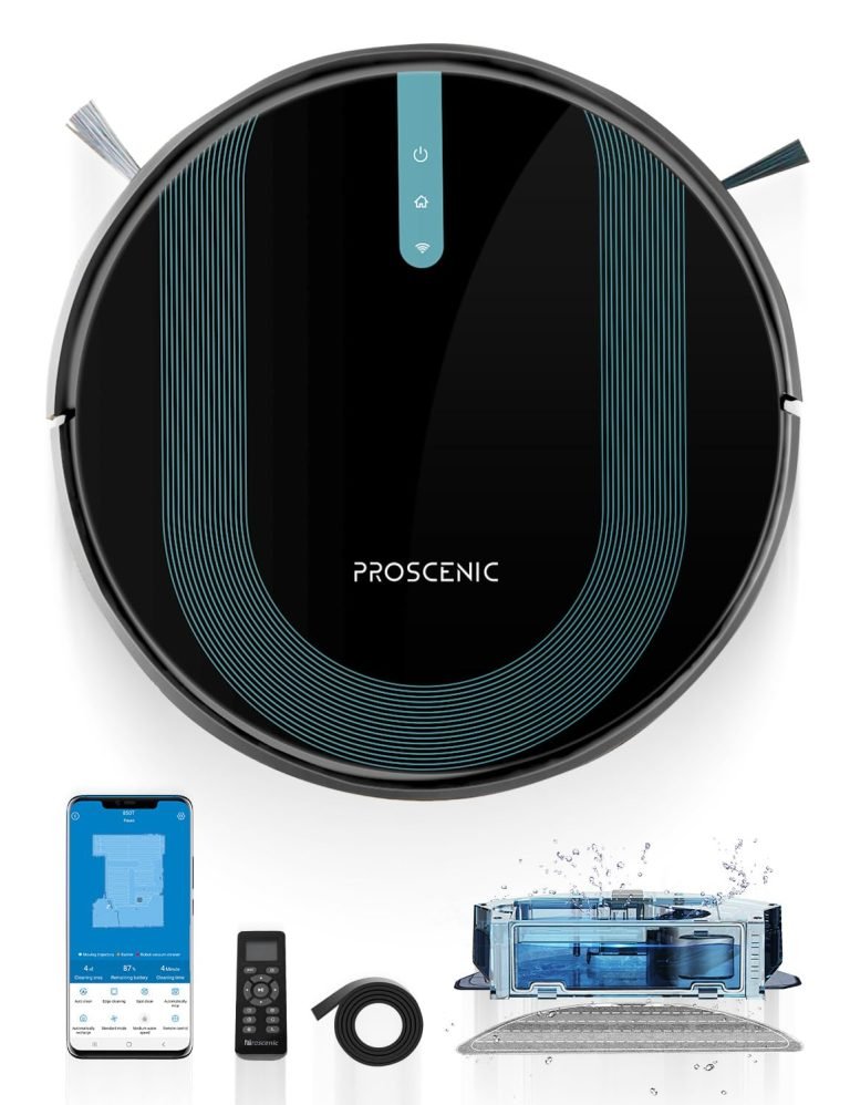 Proscenic Robot Aspirador y Fregasuelos: Potencia de 3000Pa, Navegación Inteligente y Función 2 en 1 para una Limpieza Eficiente