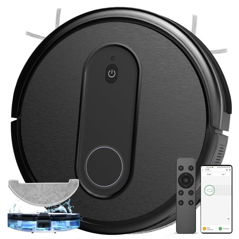 Robot Aspirador y Fregasuelos: Limpieza eficiente y sin esfuerzo para tu hogar, con potente succión y autonomía de 120 min.